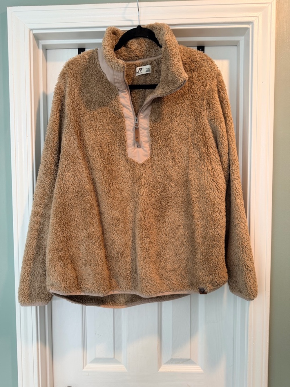 Cozy Teddy Half-Zip Jacket - Camel